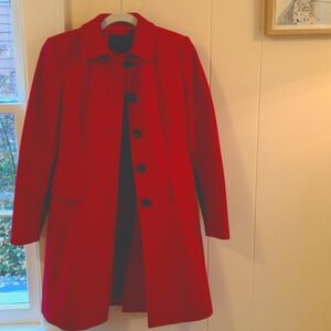 Banana Republic long red coat